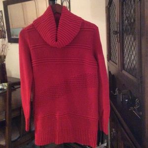 Tribal cotton red sweater
